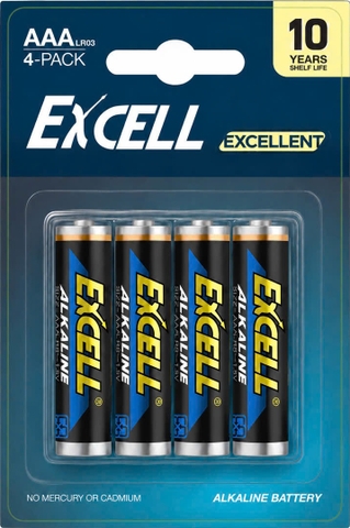 Pin Excell LR03 AAA 1.5V cho Khóa Cửa Vân Tay, Khóa Cửa Thông Minh