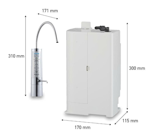 [Tặng máy tiền lọc] Máy lọc nước ion kiềm Panasonic loại đặt dưới bồn rửa TK-AB50-ZEX