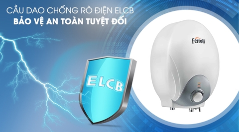 Bình nóng lạnh Ferroli Mito 6 L, Tặng 1 đôi dây cấp inox 40cm. Công lắp 200.000.
