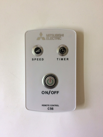 Điều khiển quạt trần Mitsubichi 4 cánh và 5 cánh