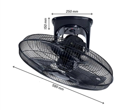 Quạt đảo trần công nghiệp Tico điều khiển ĐKB600 - Công suất 110W - Sải cánh 500mm