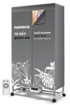 Tủ sấy quần áo có remnote và điều khiển cảm ứng Nanoco model NCD2024RC (Công suất 2000W, Sức chứa ≤ 30kg)