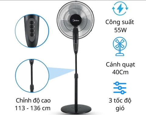 Quạt đứng Midea FS40-11DVN(K)