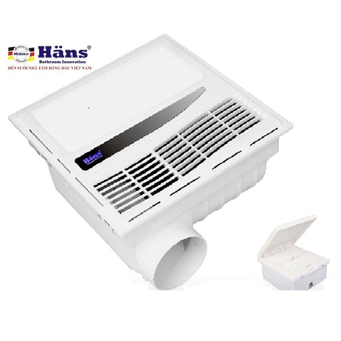 Quạt Thông Gió Kèm Sưởi Âm Trần Công Tắc HANS HA-S Hàng Chính Hãng