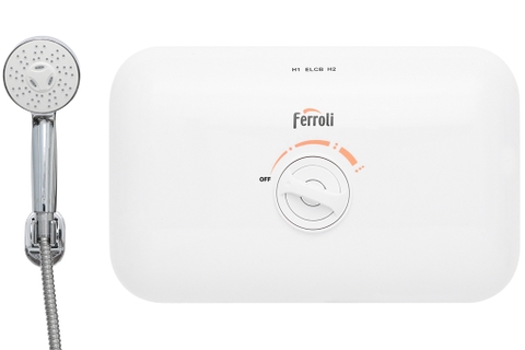 BÌNH NÓNG LẠNH FERROLI RITA TE Có vòi sen tắm , Tặng 01 đôi dây cấp 40cm . Công lắp 200.000 .