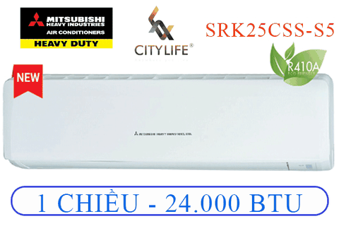 Điều hòa Mitsubishi SRK/SRC25CSS-S5 - 1 chiều cơ - 24.000 BTU