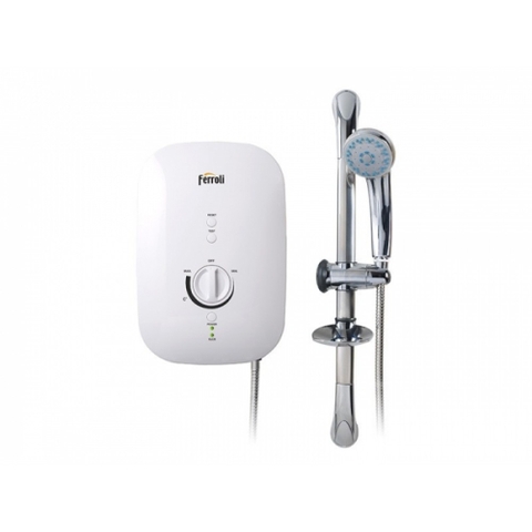 Máy nước nóng trực tiếp Ferroli Divo SSP 4.5S 4500W, Tặng 01 đôi dây cấp 40cm . Công lắp 200.000 .