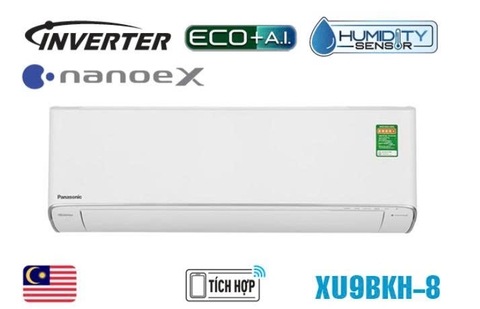 Điều hòa Panasonic 9000BTU 1 chiều inverter cao cấp XU9BKH-8
