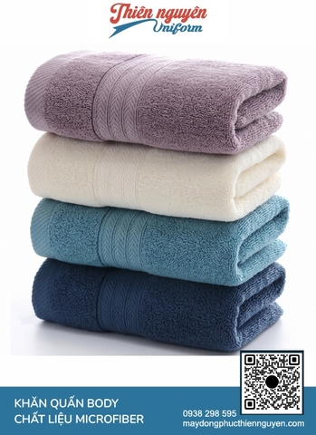 Mẫu khăn tắm cỡ lớn sử dụng 100% sợi cotton hoặc sợi microfiber