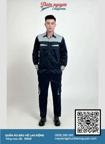 Đồng phục bảo hộ lao động kiểu dáng suông rộng, tiện lợi thoải mái thao tác trong quá trình làm việc