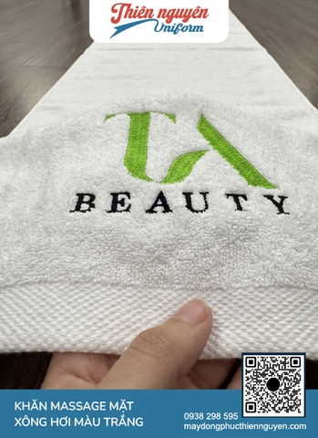 Mẫu khăn đắp massage mặt xông hơi cho liệu trình spa, chất liệu an toàn cho làn da