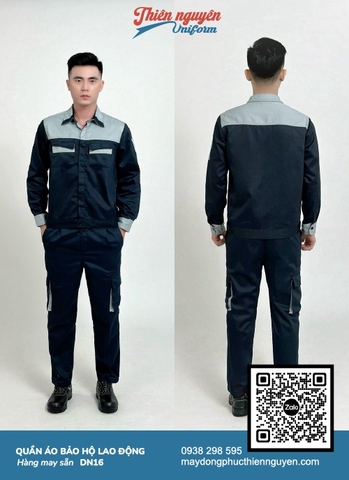 Đồng phục bảo hộ lao động kiểu dáng suông rộng, tiện lợi thoải mái thao tác trong quá trình làm việc