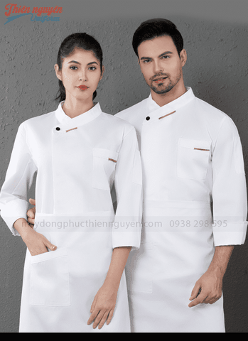 áo đầu bếp trắng