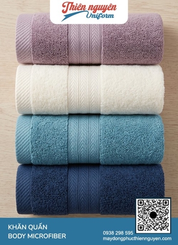 Mẫu khăn tắm cỡ lớn sử dụng 100% sợi cotton hoặc sợi microfiber