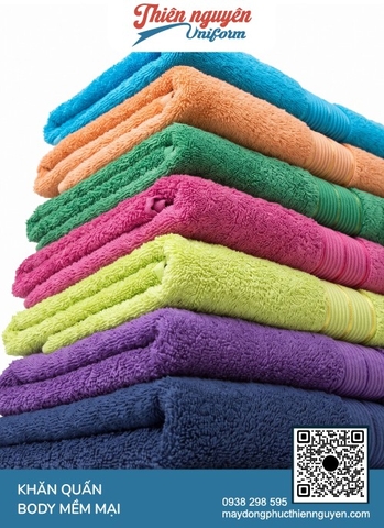 Mẫu khăn body spa cotton 100% bề mặt vải mềm mịn an toàn cho làn da