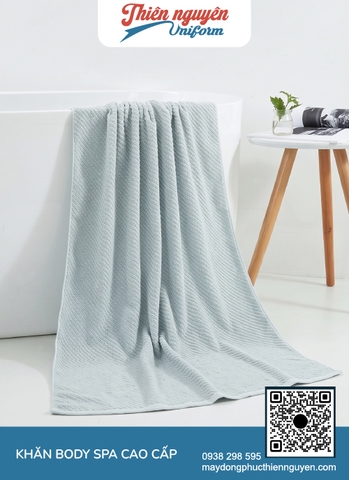 Thiết kế dạng khăn body spa bản lớn giúp ôm trọn cơ thể một cách thoải mái