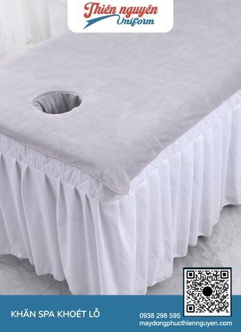Khăn trải giường spa sử dụng chất liệu vải microfiber mềm mại an toàn cho làn da