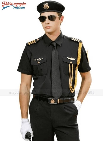 đồng phục bảo vệ màu đen