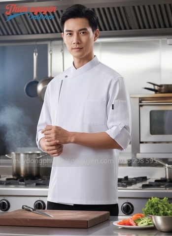 Đồng phục đầu bếp màu trắng