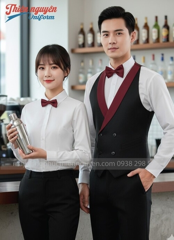 Đồng phục nhân viên pha chế bartender nam nữ