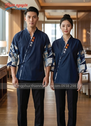 Đồng phục phục vụ nhà hàng Nhật - Thiên Nguyên Uniform