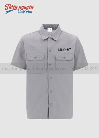 đồng phục studio màu xám