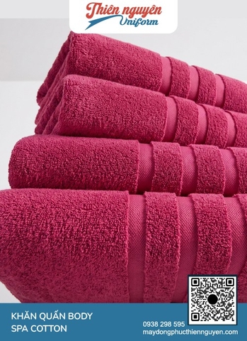 Khăn quấn body spa đa dạng tông màu mẫu khăn body spa từ các gam màu quyến rũ như tím, hồng