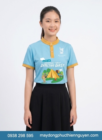 Bộ đồng phục học sinh tường Sedbergh Vietnam - BCIS, áo thun mang đậm tính thể thao hiện đại phối với quần và chân váy màu đen thanh lịch