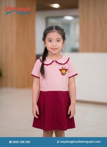 mẫu đồng phục học sinh mầm non Trường quốc tế Saigon Academy năng động, sáng tạo