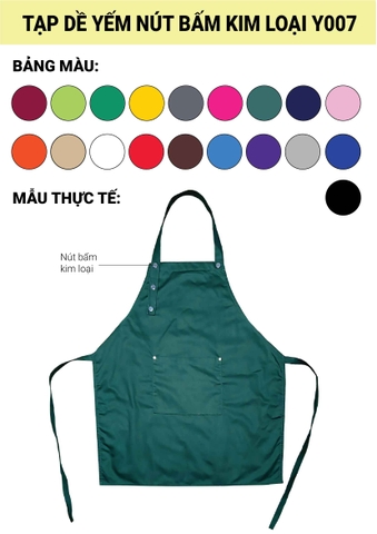 may tạp dề đồng phục