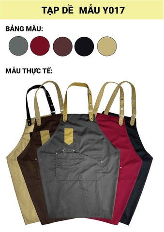 tạp dề đồng phục