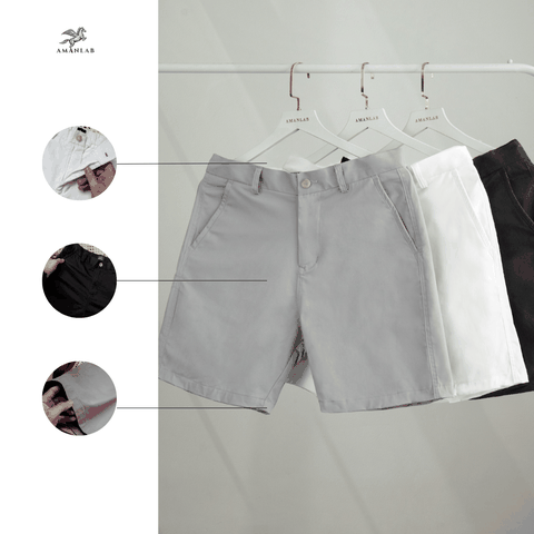 Quần Short Kaki Basic AMANLAB