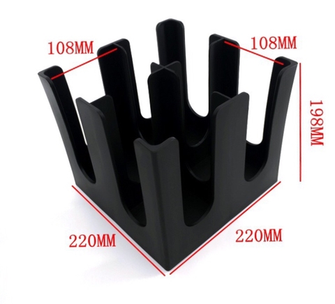 Kệ Úp Ly Nhựa Cao Cấp Vuông 4 Ngăn