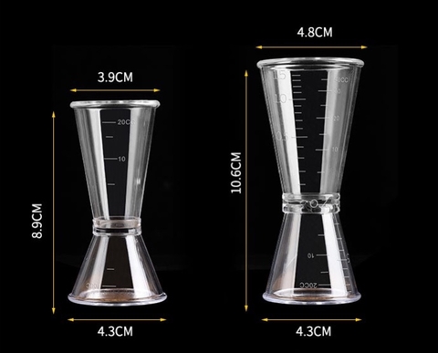 Jigger Pha Chế Nhựa PC [ 20cc & 40cc ]