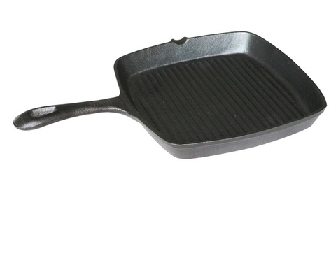 Chảo Gang Vuông Rãnh Cao Cấp - 24cm