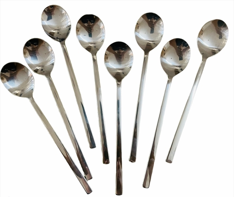 Muỗng Súp Tròn Cán Vuông HQ [ Kích Thước: 4cmx 21cm ]