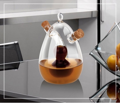 Chai - Lọ Thủy Tinh Đa Năng Đựng Gia Vị Nước Sốt 2 Trong 1 WS - 02