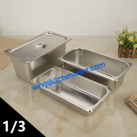 Khay Inox GN 1/3 _ Khay Buffet  Đa Năng [ Hàng Loại 1 ]