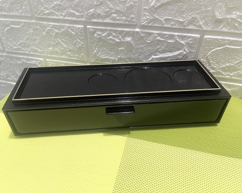 Hộp Đựng Đũa Nhựa Đen Cao Cấp 2 Trong 1 [ Phong Cách Nhật Bản ] [ VIỀN VÀNG ]