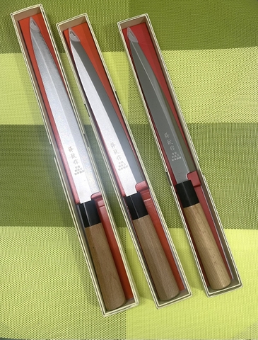 Dao Nhật Sashimi Đa Năng Cán Gỗ [ Thép Không Gỉ ]