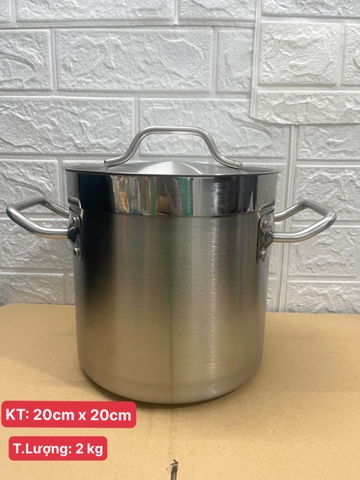 Nồi Inox Cao Cấp 3 Đáy [ Kích Thước: 20cm x 20cm ]