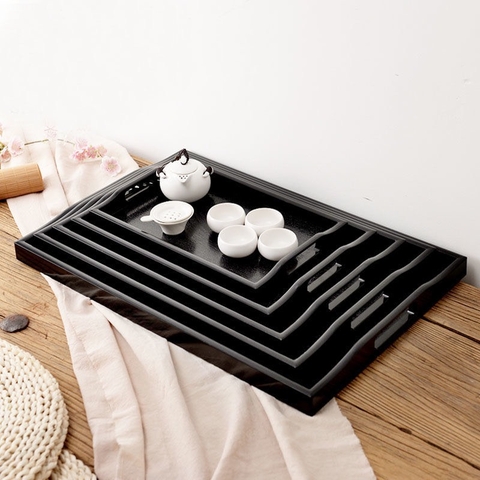 Khay Chữ Nhật _ Khay Phục Vụ Nhựa ABS Có Quai [ Loại Dày ]