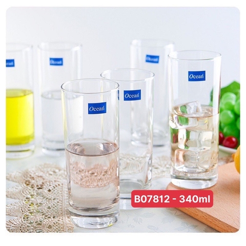 Bộ 6 Ly Thủy Tinh NewYork Hi Ball OCEAN B07812 [ Dung Tích: 340ml ]