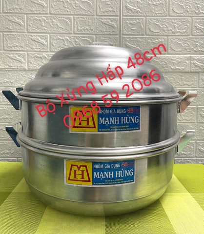 Xửng Nhôm Hấp Mạnh Hùng [ Kích Thước: 48cm ] -[ HÀNG VIỆT NAM ]