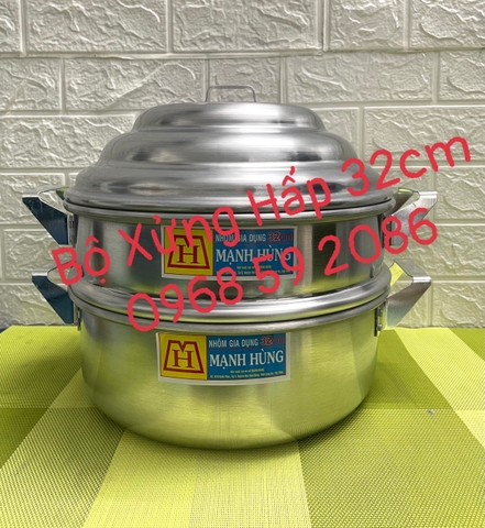 Xửng Nhôm Hấp Mạnh Hùng [ Kích Thước: 32cm ] -[ HÀNG VIỆT NAM ]