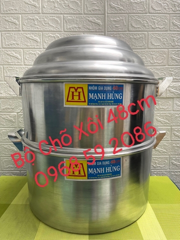 Chõ Hấp Xôi _ Đồ Hấp Xôi Nhôm Mạnh Hùng [ Kích Thước: 48cm ] _ HÀNG VIỆT NAM