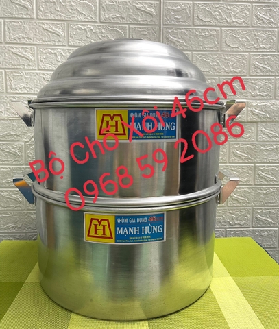 Chõ Hấp Xôi _ Đồ Hấp Xôi Nhôm Mạnh Hùng [ Kích Thước: 46cm ] _ HÀNG VIỆT NAM