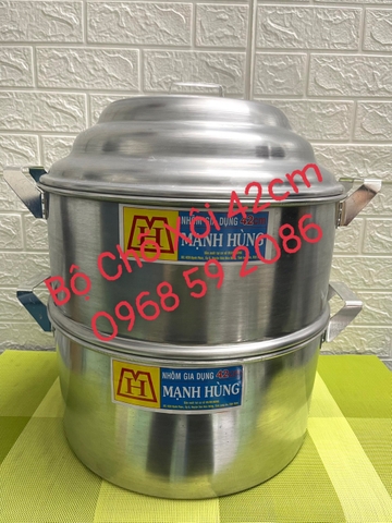 Chõ Hấp Xôi _ Đồ Hấp Xôi Nhôm Mạnh Hùng [ Kích Thước: 42cm ] _ HÀNG VIỆT NAM
