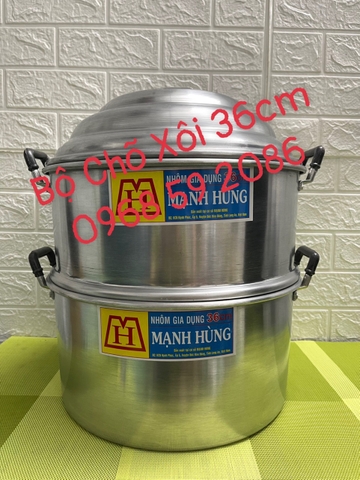 Chõ Hấp Xôi _ Đồ Hấp Xôi Nhôm Mạnh Hùng [ Kích Thước: 36cm ] _ HÀNG VIỆT NAM
