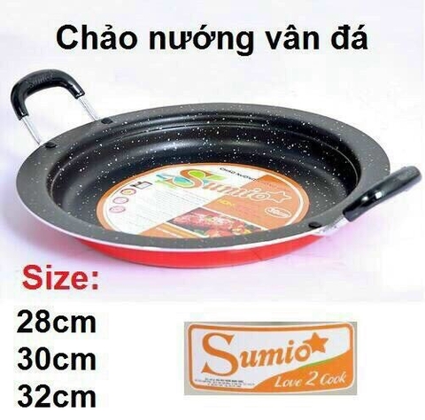 Chảo Nướng Chống Dính [ Kích Thước: 28cm - 30cm -32cm ]